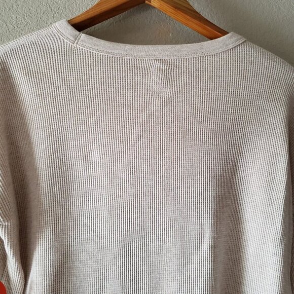 Wonder Nation Unisex Beige Stay Cozy Log Cabin Long Sleeve Waffle Knit Tee XXL - Picture 5 of 10